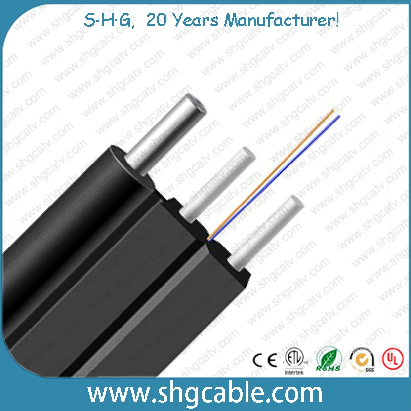 Hot Sale Low Cost Factory Price All Dielectric 1/2/4 Cores Fibers Drop FTTH Fiber Optic Cable (GJYXFCH)